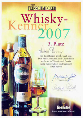 Urkunde Whisky-Kenner 2007